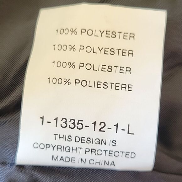 GOLDIE Black and Gold Bomber Jacket Size Large - Picture 9 of 11